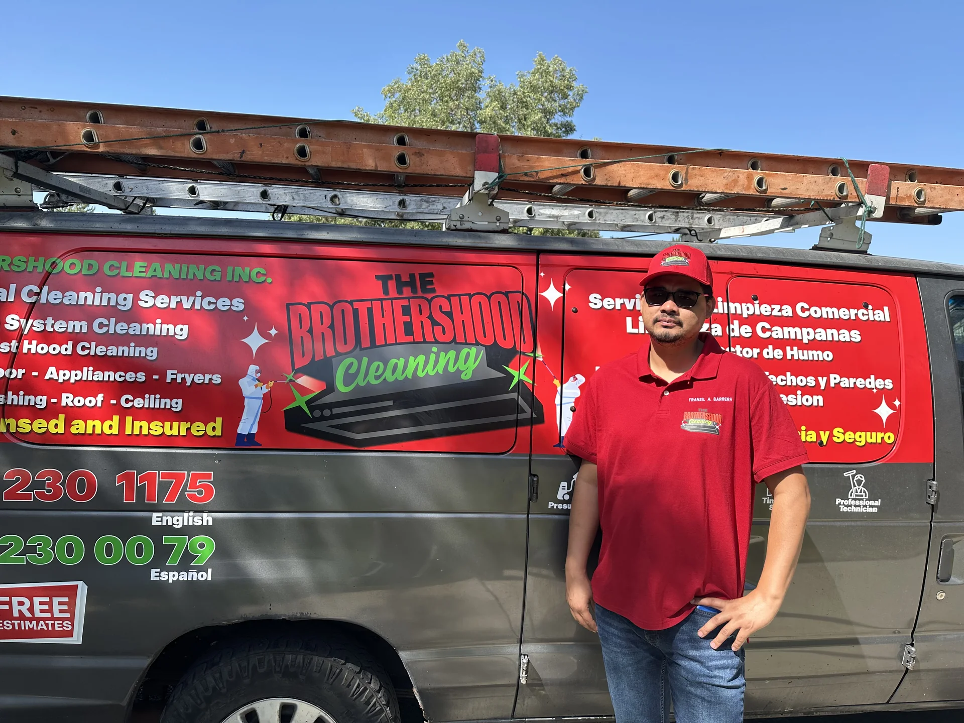 Brothers Hood Cleaning Service Van in Utah County